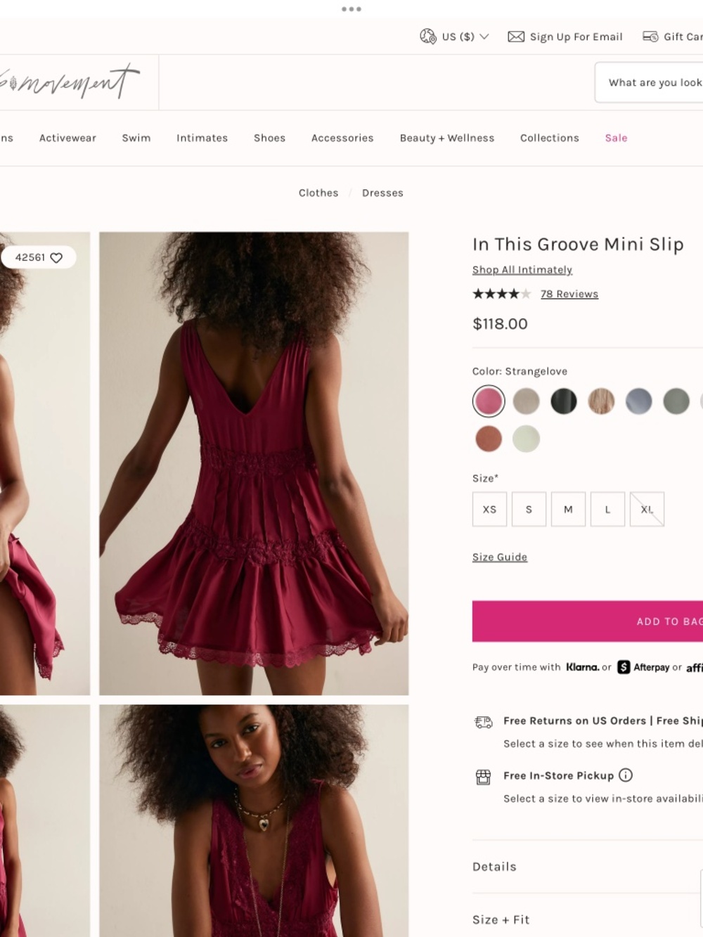 🆕 BOHO-CHIC ROMANTIC BURGUNDY MINI A-LINE SILKY LACE SLIP DRESS - Picture 15 of 15